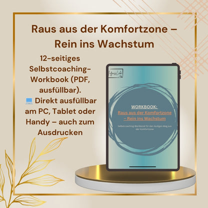 Raus aus der Komfortzone – Selbstcoaching-Workbook PDF (digital)