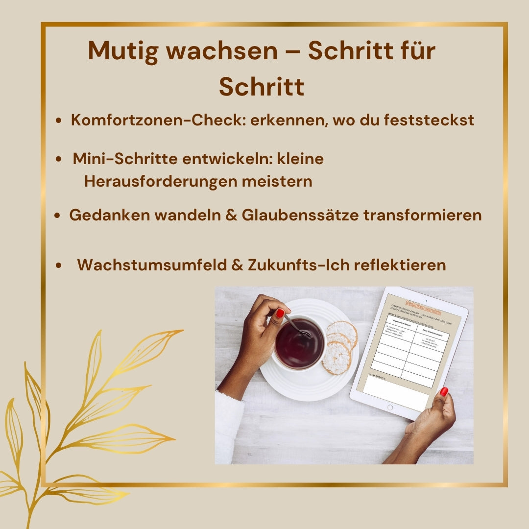 Raus aus der Komfortzone – Selbstcoaching-Workbook PDF (digital)