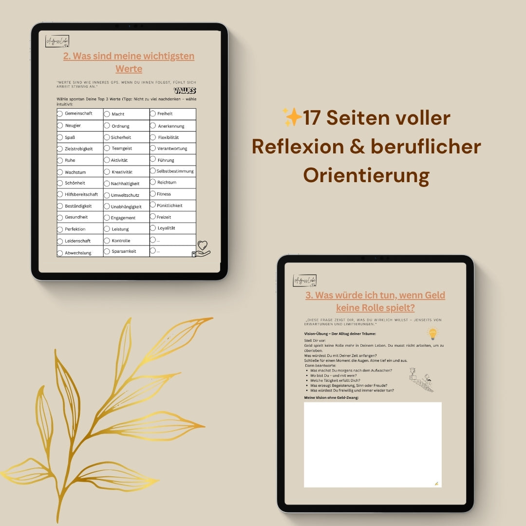 Berufliche Klarheit finden – Reflexions-Workbook PDF (digital)